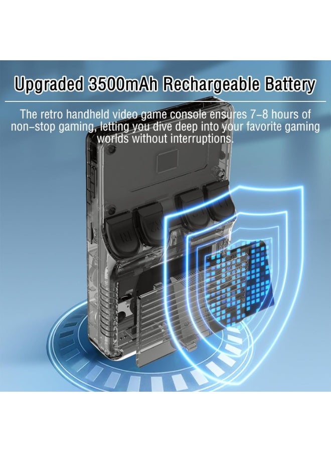 Handheld Game Console, 3.5-Inch IPS Screen, Retro Gaming, 3500mAh Battery, Built in 20000+ Games, 64G Storage, R36S - Black - Image 5